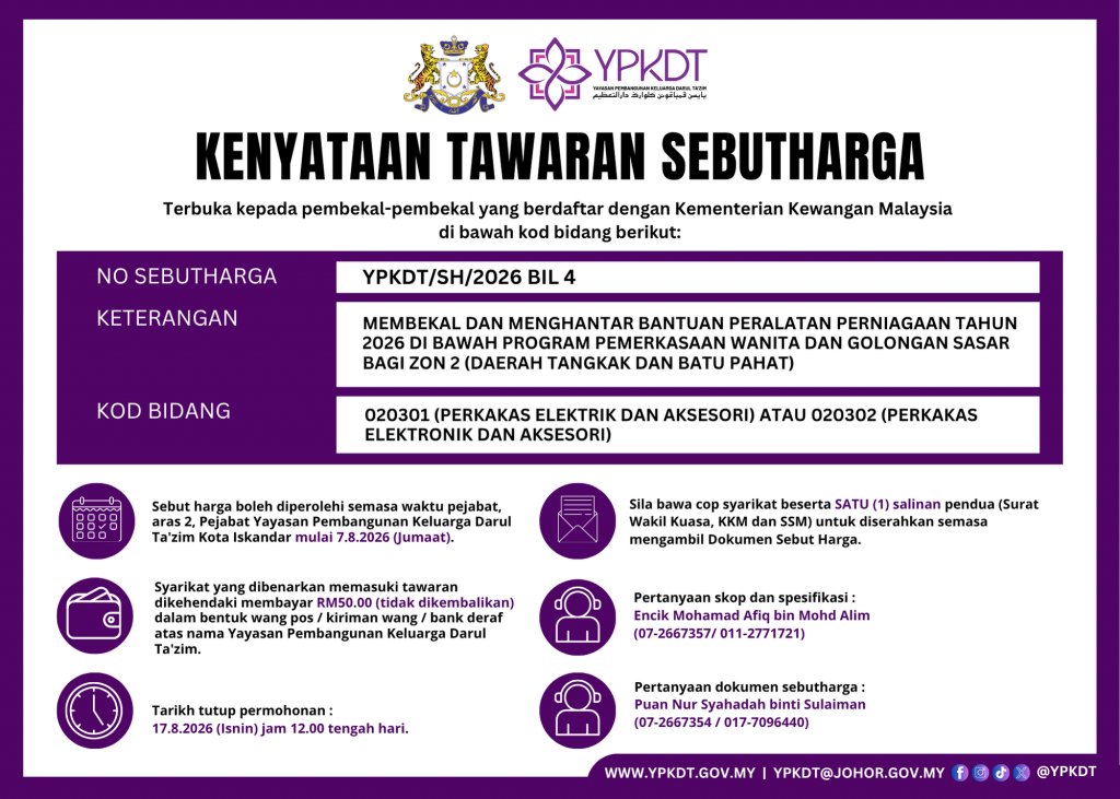 KENYATAAN TAWARAN SEBUTHARGA